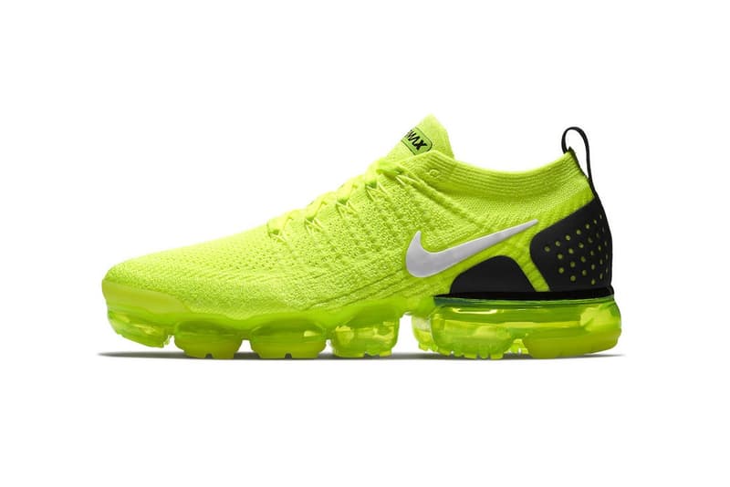 漆黑中的螢光綠-Nike Air VaporMax 2 Flyknit「Volt」官方正式相片釋出