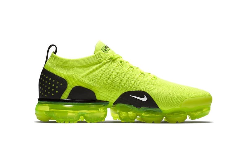 漆黑中的螢光綠-Nike Air VaporMax 2 Flyknit「Volt」官方正式相片釋出