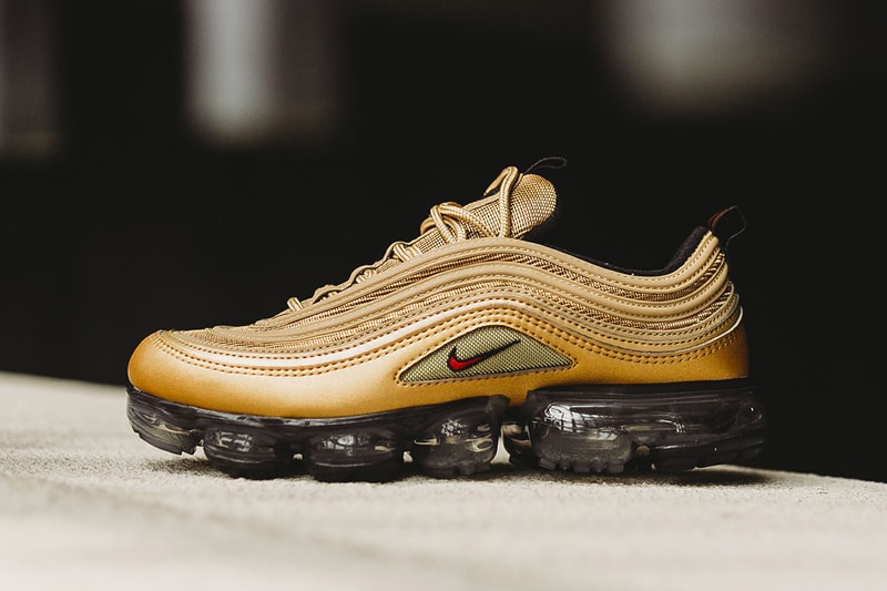 近賞 Nike Air VaporMax 97「Metallic Gold」配色