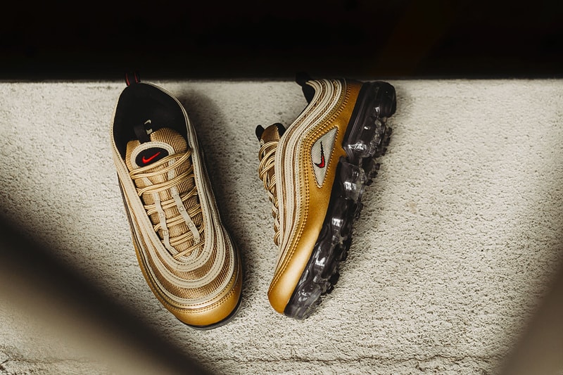 近賞 Nike Air VaporMax 97「Metallic Gold」配色