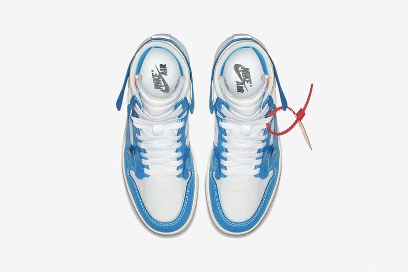 Off-White™ x Air Jordan 1「UNC」配色官方圖片釋出