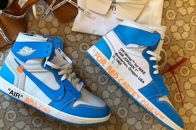 Virgil Abloh 親身着用確認 Off-White™ x Air Jordan 1「UNC」