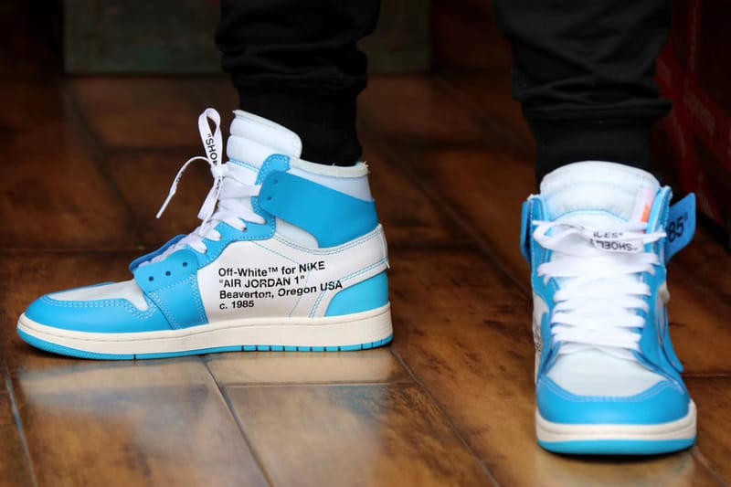 off white unc air jordan 1