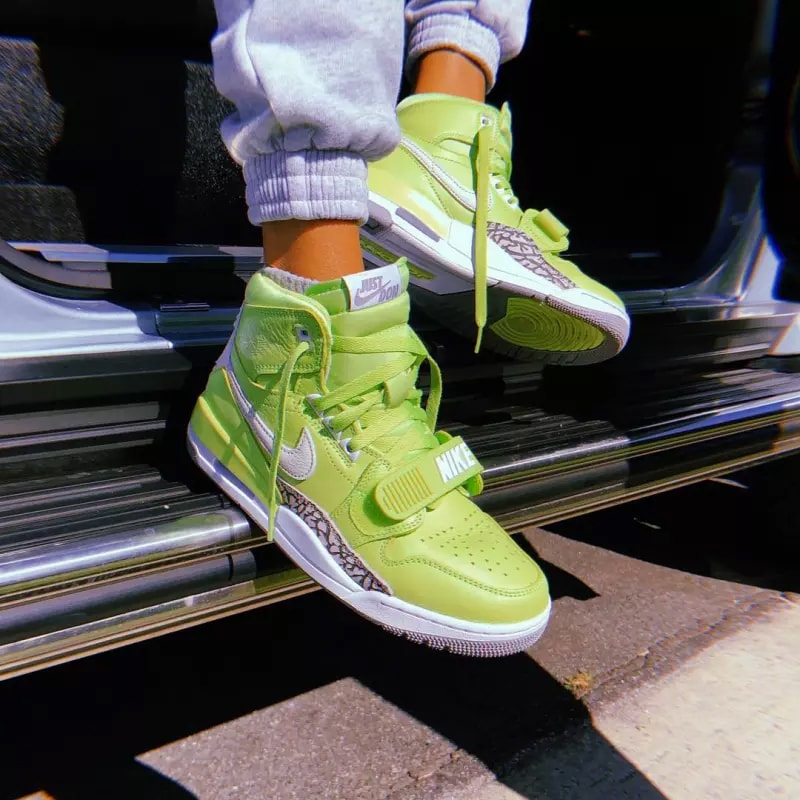 Kid Cudi 着用 Just Don x Jordan Brand「Jordan Legacy 312」螢光新配色