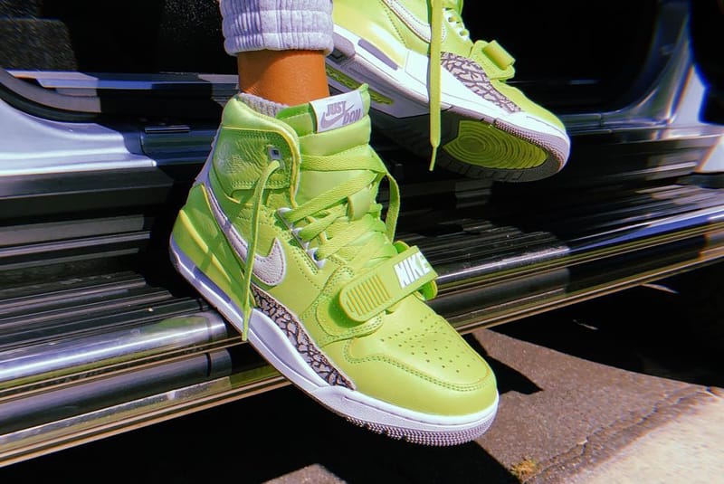 Kid Cudi 着用 Just Don x Jordan Brand「Jordan Legacy 312」螢光新配色