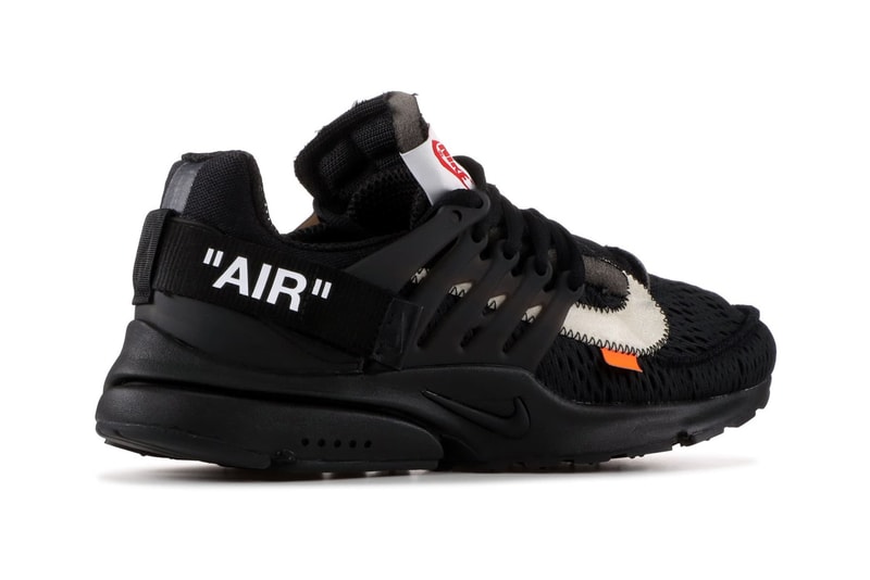 近賞 Virgil Abloh x Nike Air Presto 2.0 黑白配色鞋款