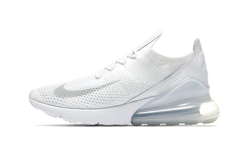 近賞 Nike Air Max 270 Flyknit 最新配色「Triple White」