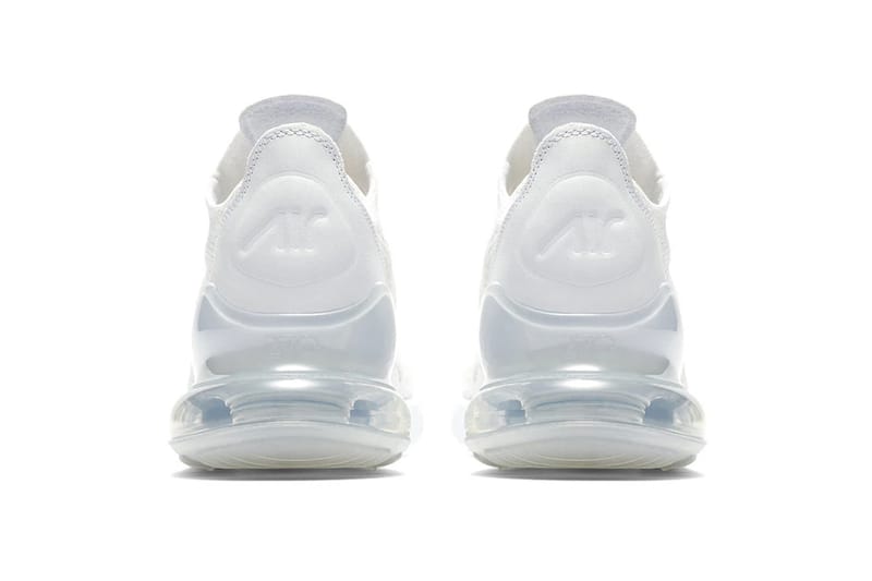 air max 270 flyknit triple white