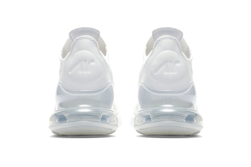 近賞 Nike Air Max 270 Flyknit 最新配色「Triple White」