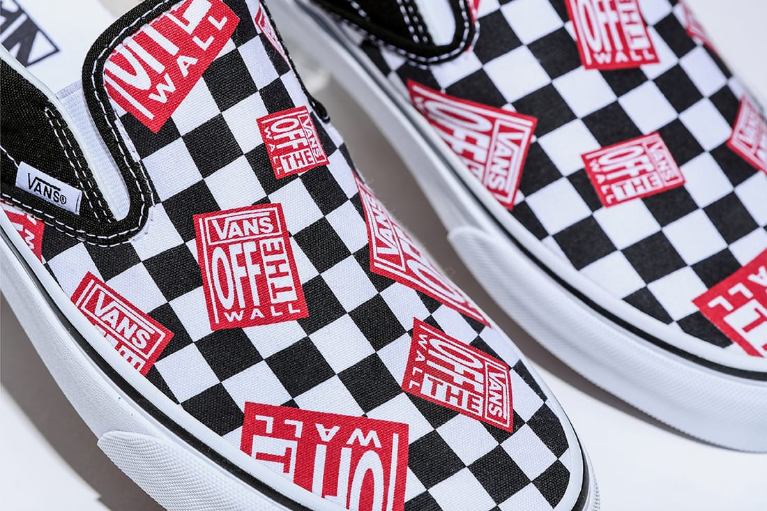 vans slip on off the wall
