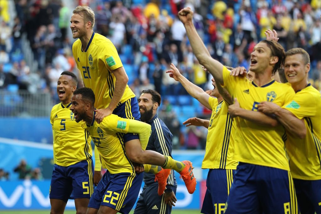 2018 世界盃 − 「十六強賽」瑞典一球淘汰瑞士