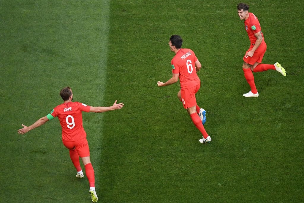 2018 世界盃 − 「八強賽」英格蘭憑着兩球淨勝瑞典