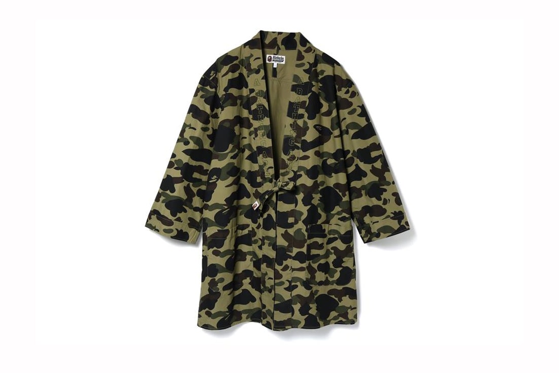 A BATHING APE® 本周上架 1st Camo Kimono Long Shirt