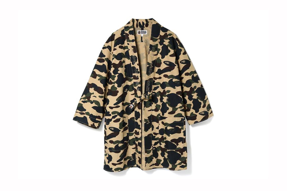 A BATHING APE® 本周上架 1st Camo Kimono Long Shirt