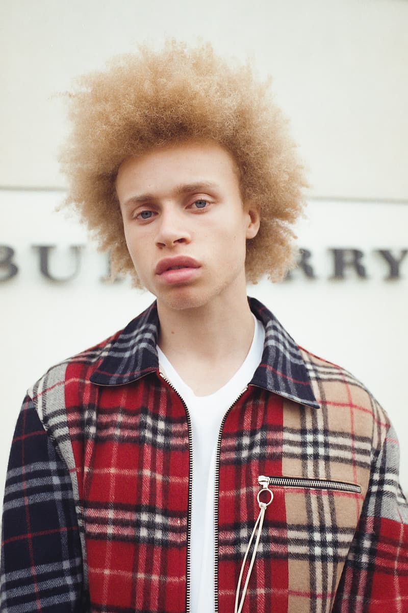 clothsurgeon 將 Burberry 復古格紋圍巾改造成拼接外套