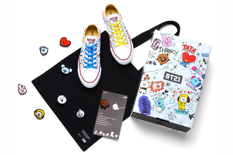 韓國人氣極盛！Converse 攜手 BT21 推出聯乘鞋款系列