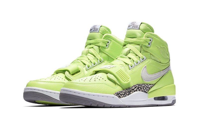 Just Don x Jordan Brand 最強混合體 Jordan Legacy 312「Ghost Green」官方圖片釋出