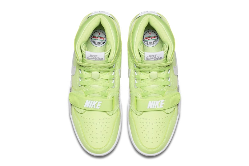 Just Don x Jordan Brand 最強混合體 Jordan Legacy 312「Ghost Green」官方圖片釋出
