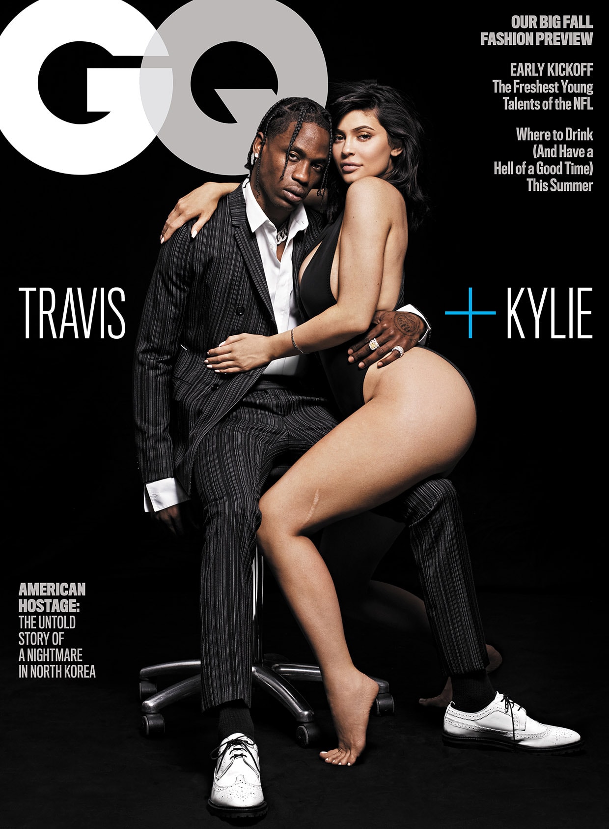Travis Scott 與 Kylie Jenner 一同登上《GQ》八月刊封面