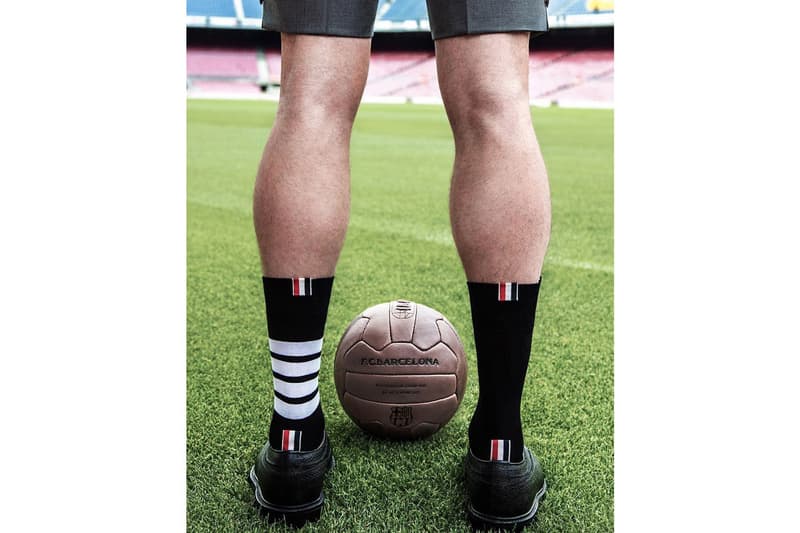 Thom Browne 與 FC Barcelona 合作官方場外制服