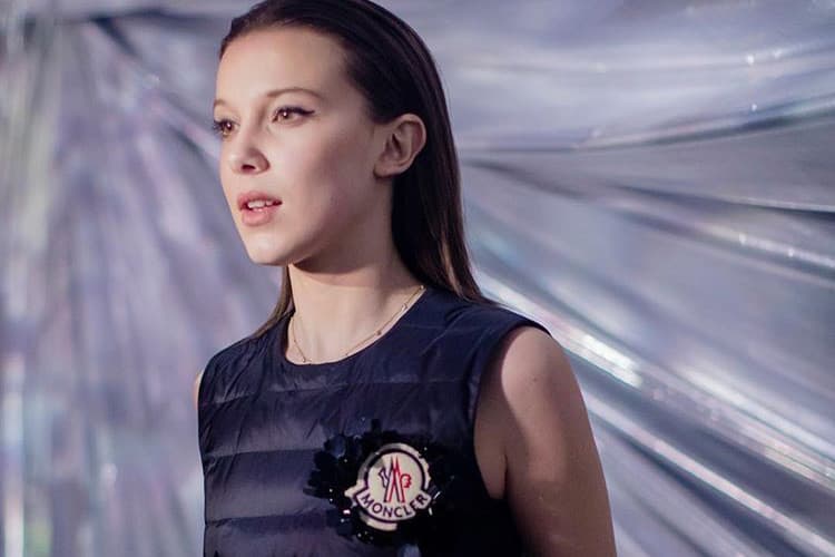 Millie Bobby Brown 於米蘭時裝週穿上 Moncler 羽絨禮服