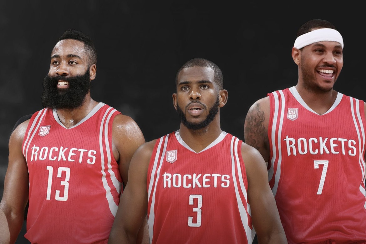 NBA 交易消息 − Chris Paul 正在招募 Carmelo Anthony 加入 Rockets！？