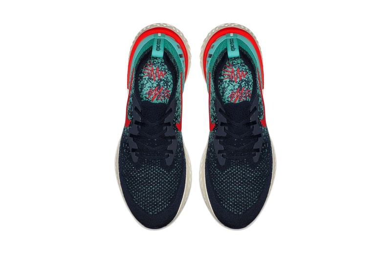 Nike Epic React Flyknit 全新配色設計「College Navy/Jade」