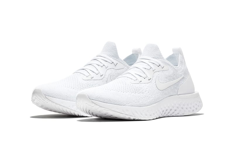 nike react epic white