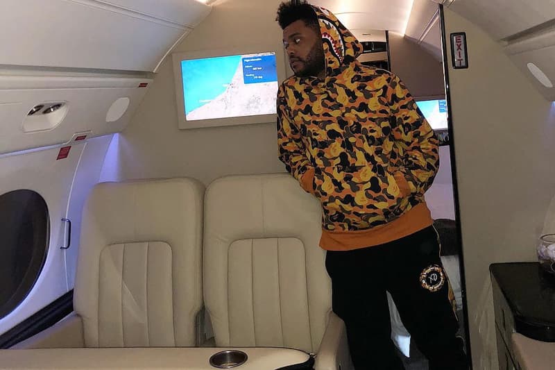 The Weeknd 曝光更多 A BATHING APE® 聯乘單品