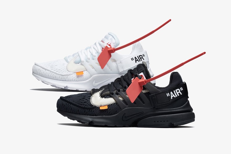 Virgil Abloh x Nike Air Presto 2.0 黑白配色鞋款官方圖片釋出