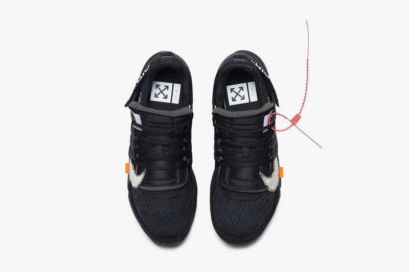 Virgil Abloh x Nike Air Presto 2.0 黑白配色鞋款官方圖片釋出