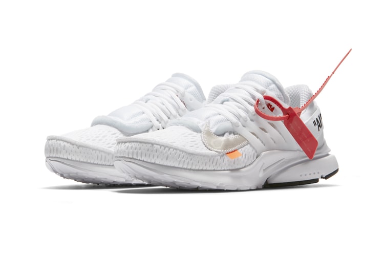 Virgil Abloh x Nike「The Ten」Air Presto 2.0 白色抽籤入手詳情公佈