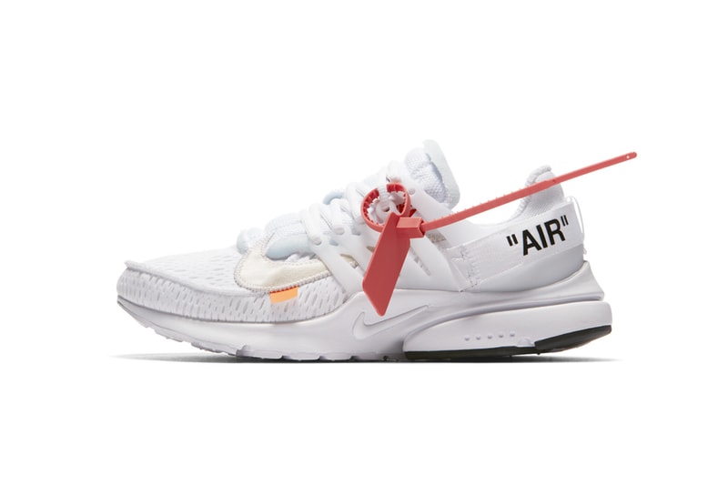 Virgil Abloh x Nike「The Ten」Air Presto 2.0 白色抽籤入手詳情公佈