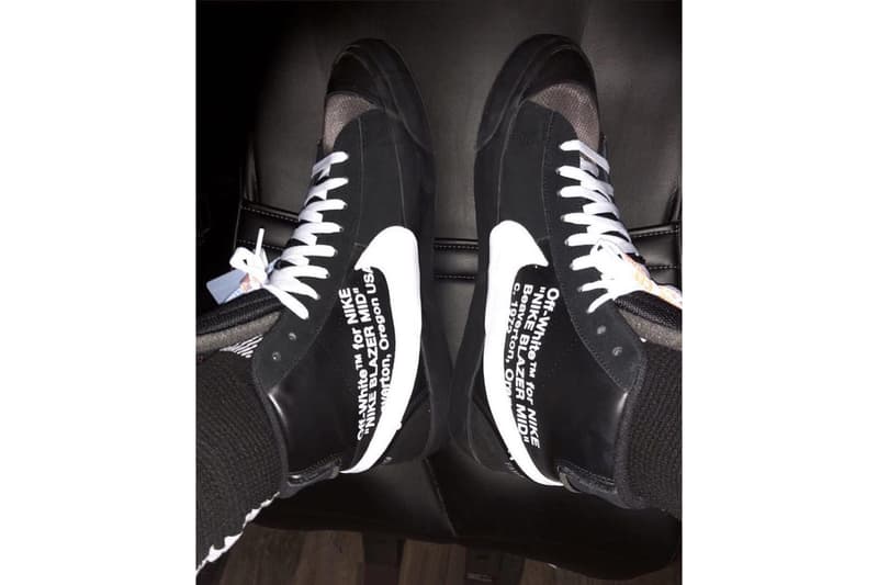 LeBron James 曝光 Off-White™ x Nike Blazer Studio Mid 全新黑色版本