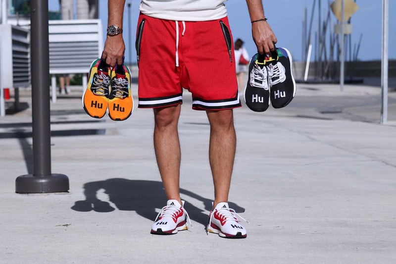 Pharrell x adidas 聯乘 Solar Hu Glide St 白色版本上腳預覽