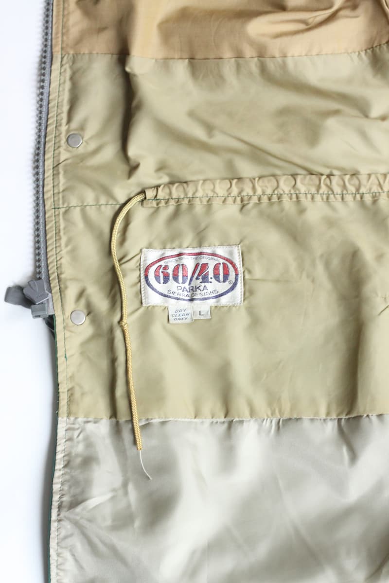 重製經典戶外品牌 Sierra Designs 60/40 Mountain Parka