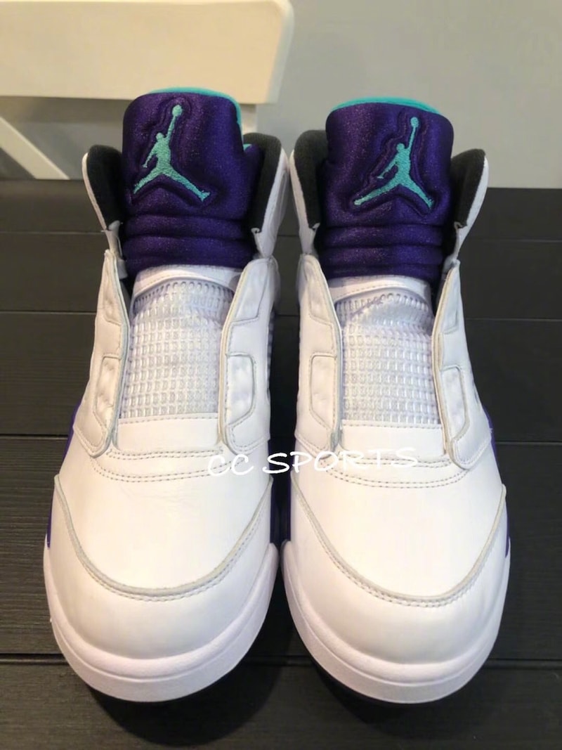 Will Smith x Air Jordan 5「Grape」無鞋帶聯乘版本實物曝光