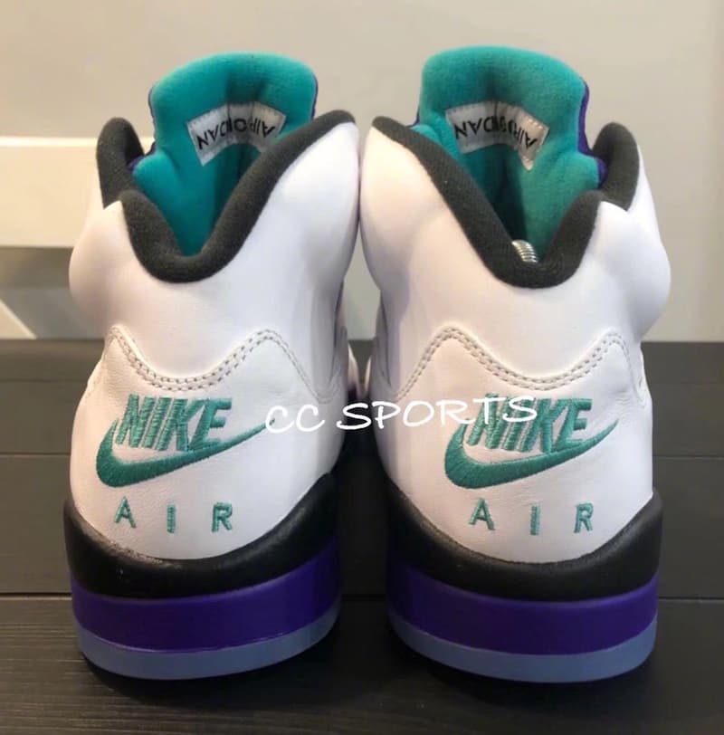 Will Smith x Air Jordan 5「Grape」無鞋帶聯乘版本實物曝光