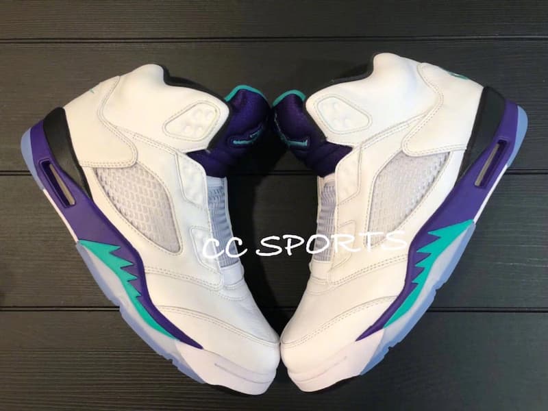 Will Smith x Air Jordan 5「Grape」無鞋帶聯乘版本實物曝光