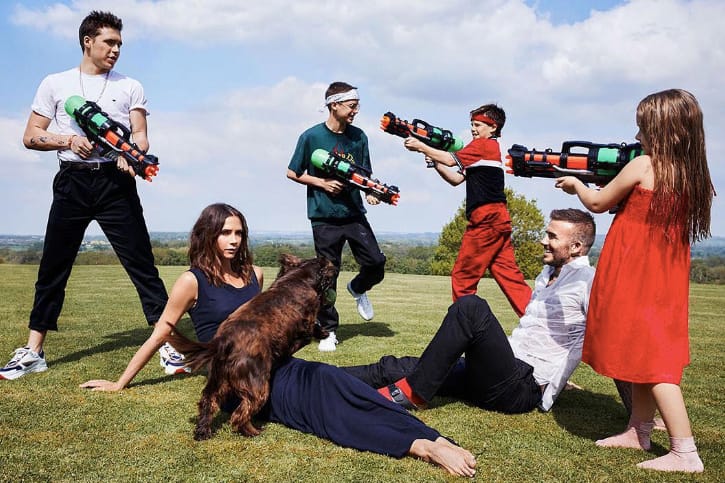 David Beckham 家族登上《VOGUE》十月號封面