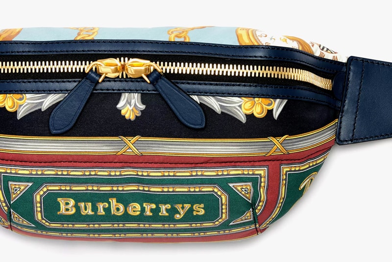 滿載復古風情！Burberry 復古絲巾印花腰包發佈
