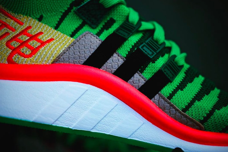 adidas Originals by Dragon Ball Z 聯乘 EQT Support ADV Primeknit「Shenron」鞋照近賞