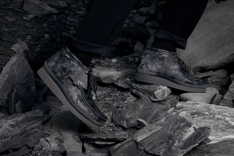 機能進化－END. x Clarks 打造別注電腦迷彩 Wallabee GTX
