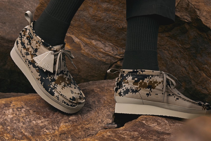 機能進化－END. x Clarks 打造別注電腦迷彩 Wallabee GTX