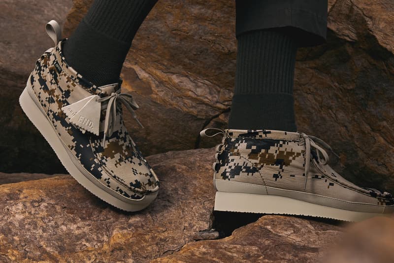機能進化-END. x Clarks 打造別注電腦迷彩 Wallabee GTX