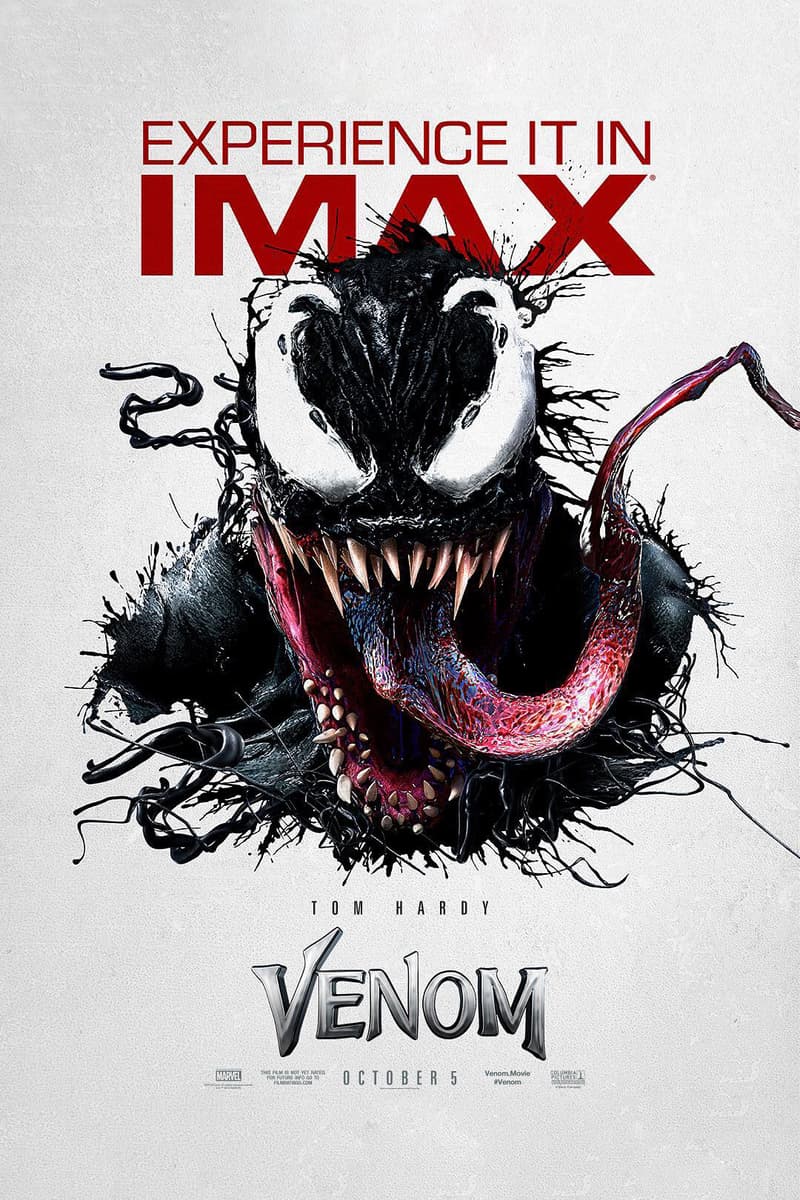 上映在即-Tom Hardy 公開《Venom》IMAX 版本電影海報