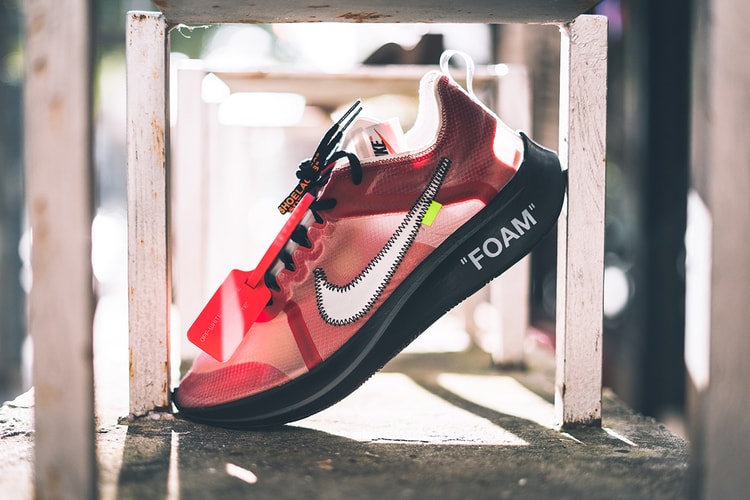 Off-White™ x Nike Zoom Fly SP 紅色版 Sample 細節近賞