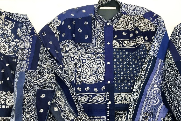 古之解構美學-Children of the discordance 以 Bandanna 舊布重組恤衫系列