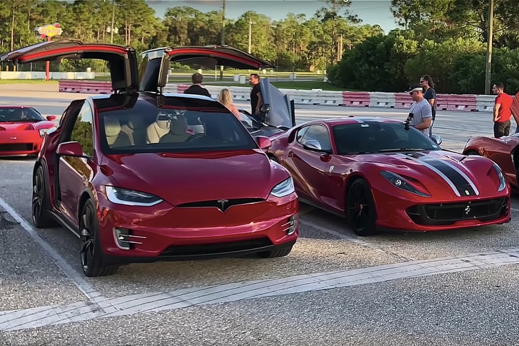 誰是「Superfastest」?Ferrari 812 Superfast 直路加速對決 Tesla Model X P100D