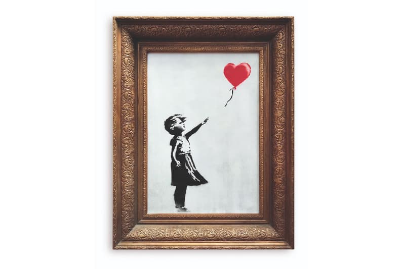 前無古人!Banksy 在代表畫作以 $140 萬美元拍賣成功後竟自毀作品